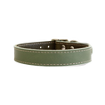 Load image into Gallery viewer, Sage Green Leather Dog Collar