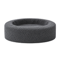 Load image into Gallery viewer, Badoodoo Bambi Bouclé Pod round dog bed in Charcoal