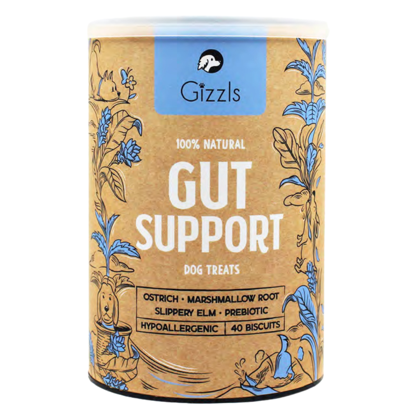 100% Natural Dog Treats for Gut Support