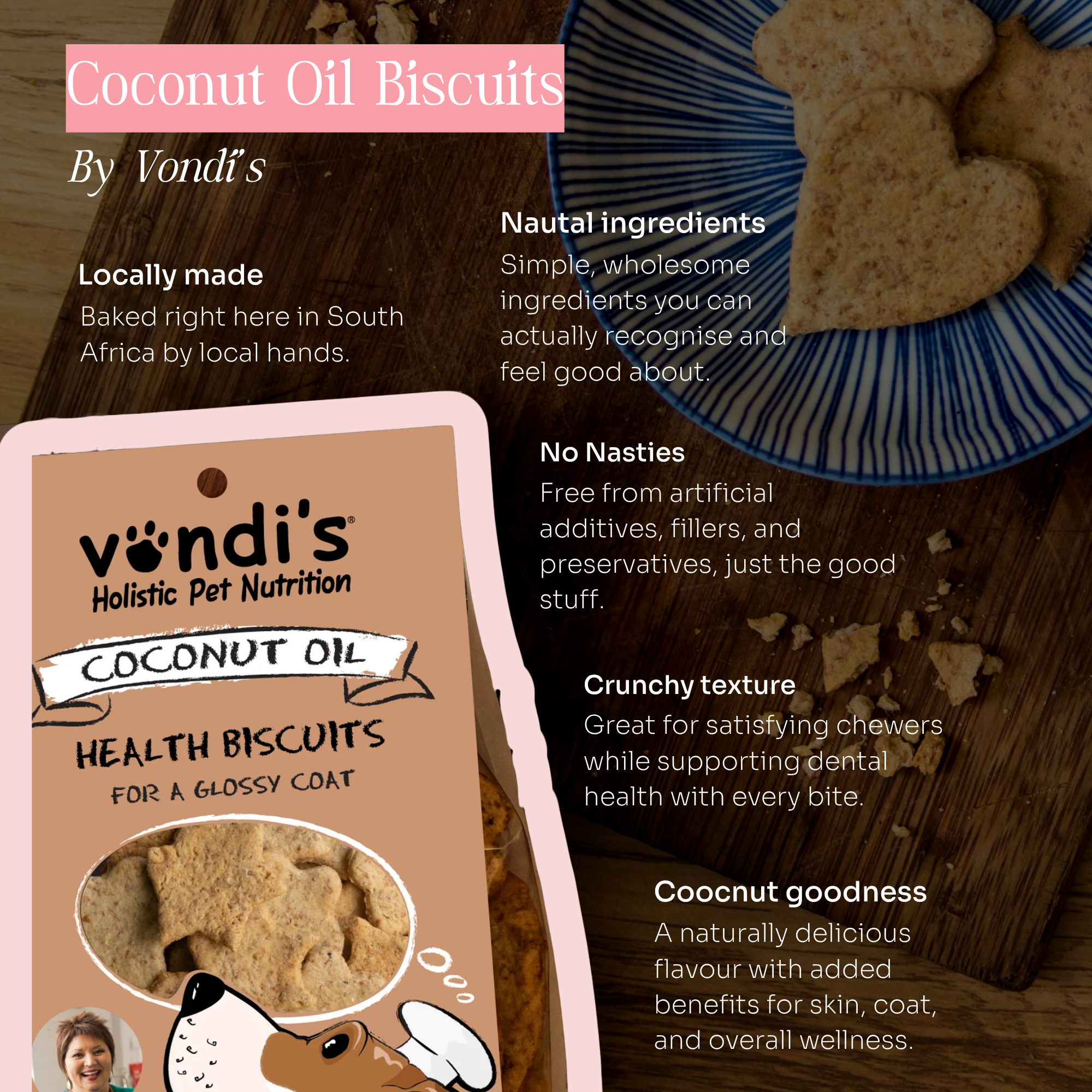 Coconut Oil Dog Biscuits | Skin & Coat
