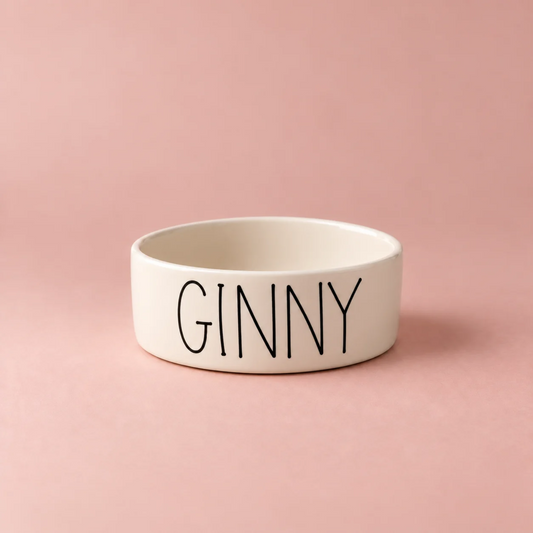 Custom Handmade Ceramic Dog Bowl