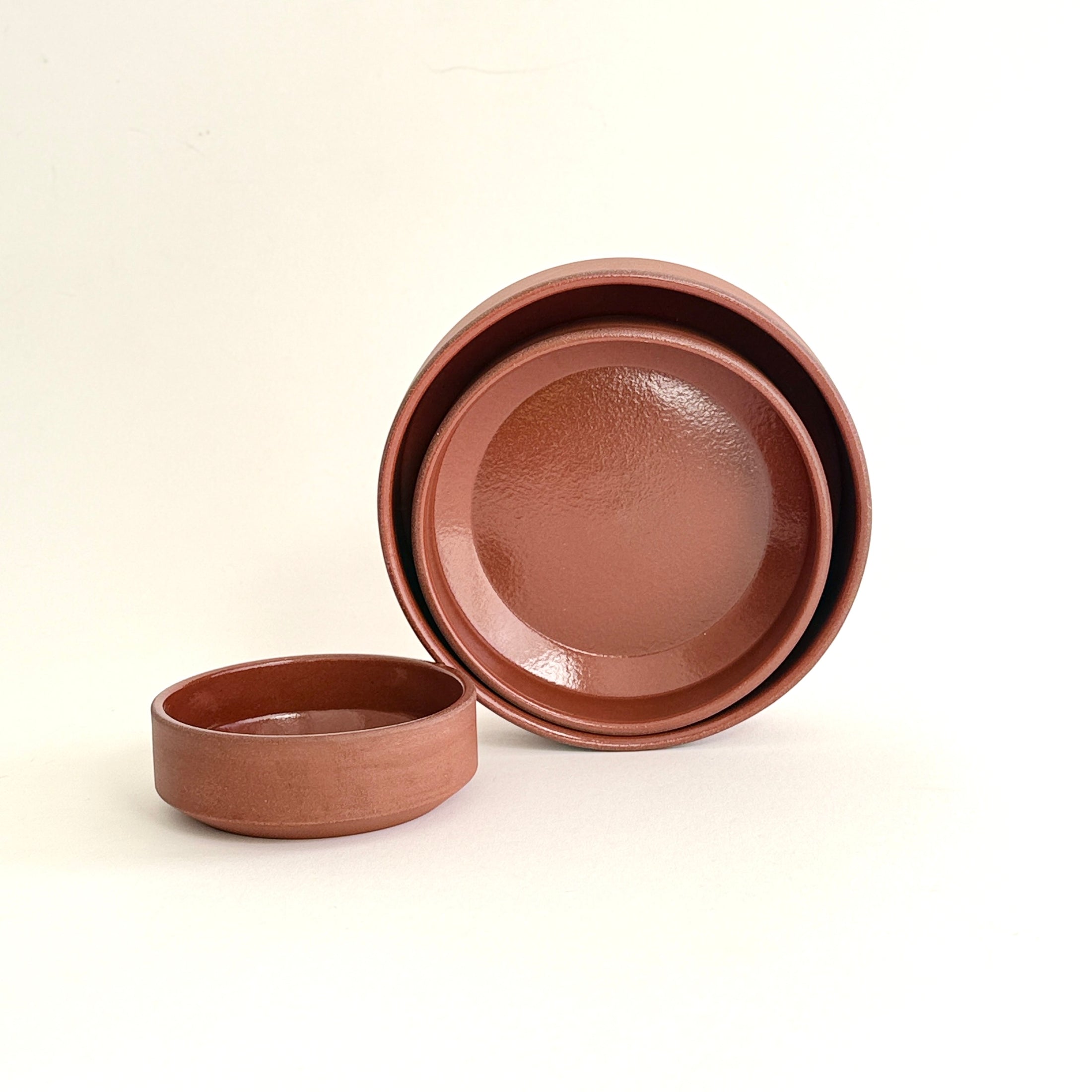 Terracotta Handmade Ceramic Dog Bowl