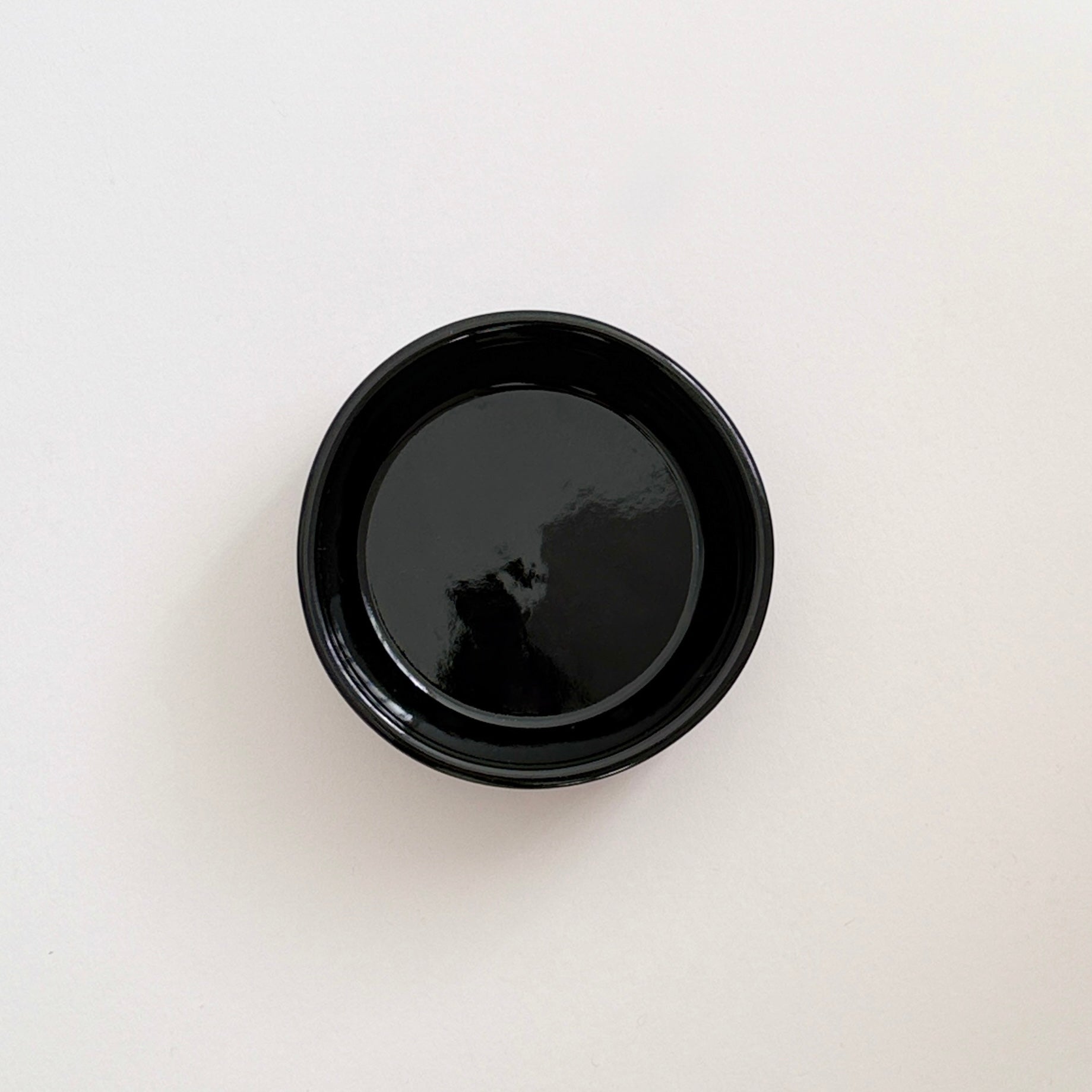 Black Handmade Ceramic Dog Bowl