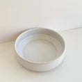 Load image into Gallery viewer, White Handmade Ceramic Dog Bowl
