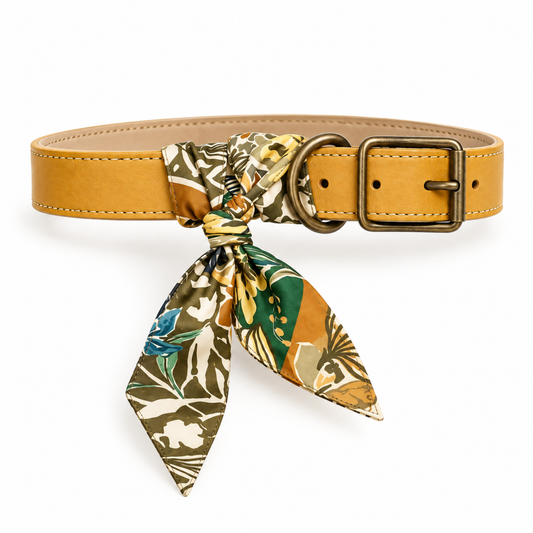 Twilly Cotton Scarf | Retro Floral