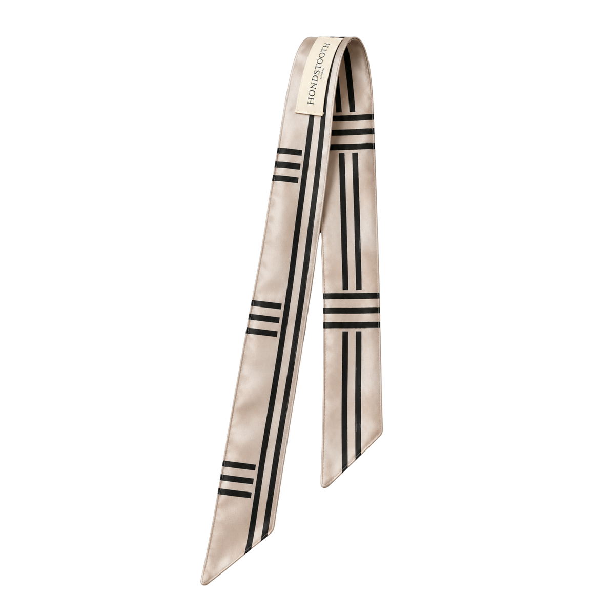 Twilly Cotton Scarf | Classic Black & White