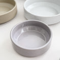Load image into Gallery viewer, Grey Handmade Ceramic Dog Bowl
