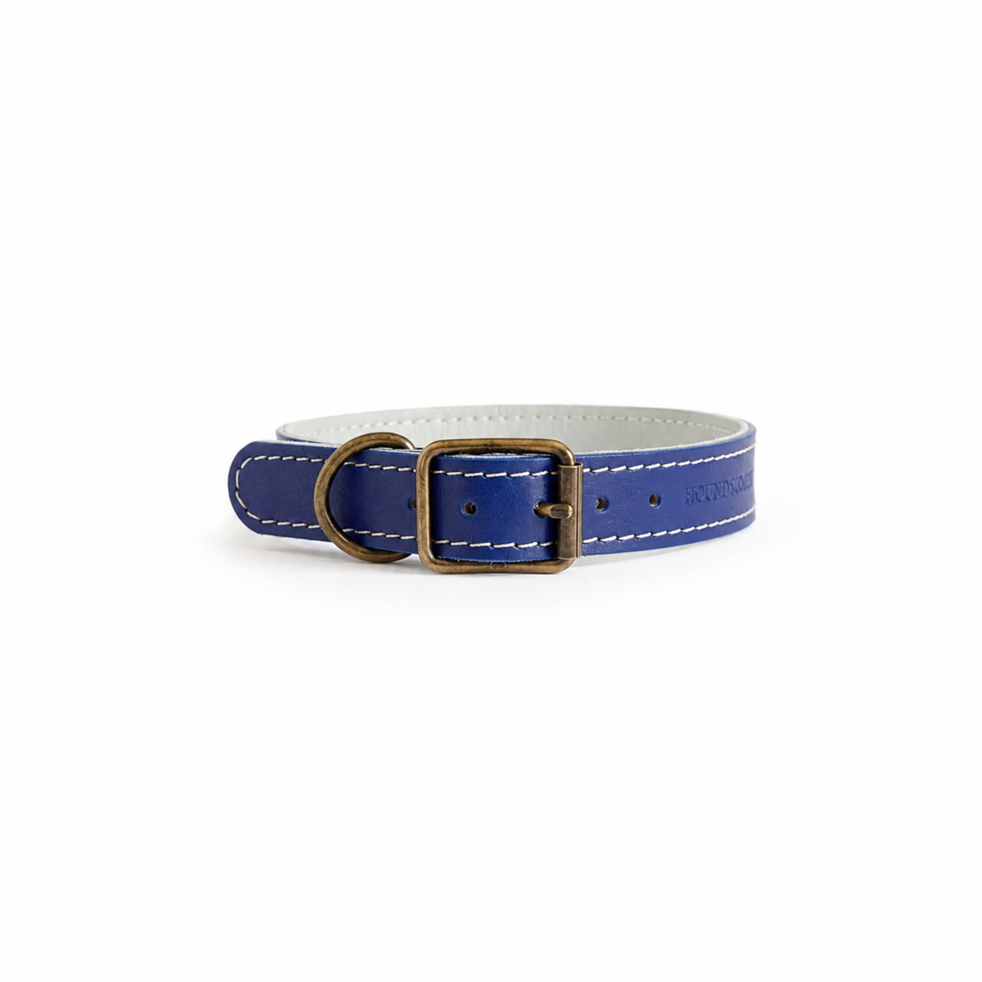 Indigo Leather Dog Collar