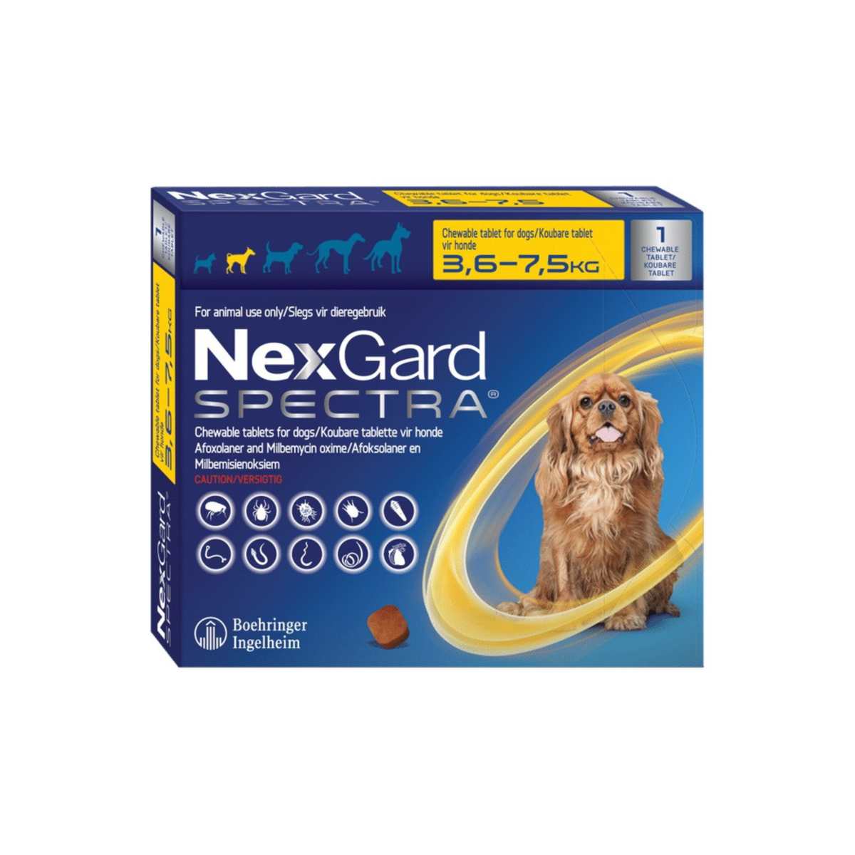 NexGard Spectra Flea, Tick & Worm Chew for Dogs