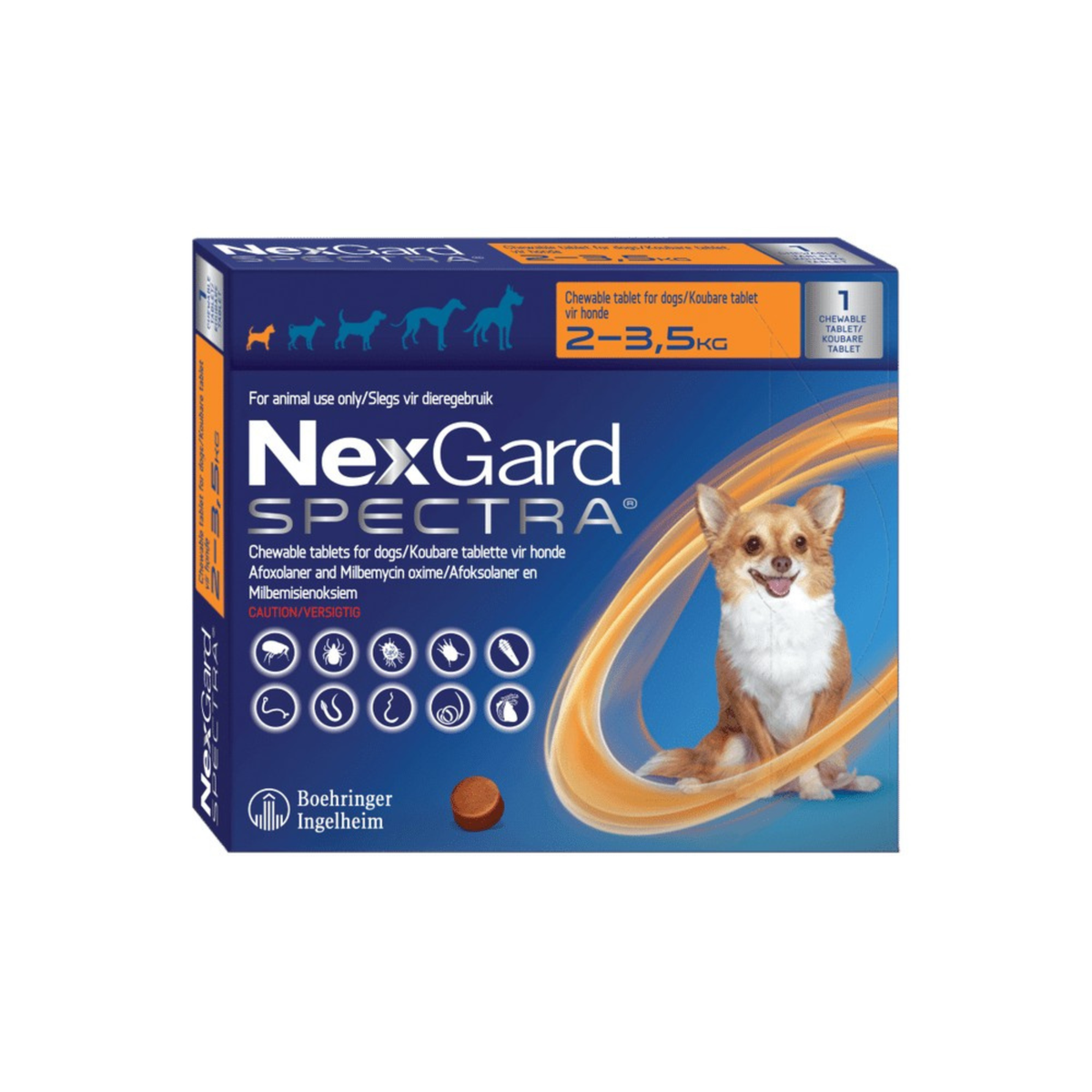 NexGard Spectra Flea, Tick & Worm Chew for Dogs