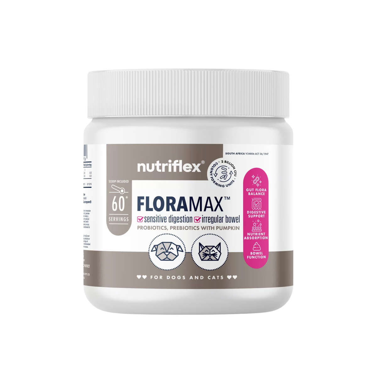 FloraMax Probiotic for Dogs & Cats