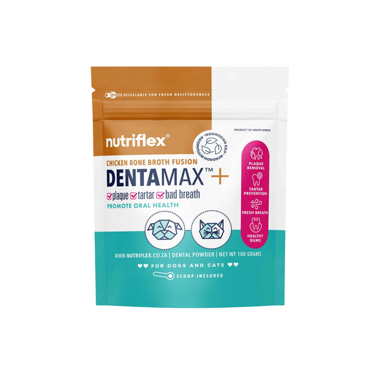 NutriFlex DentaMax Dental Powder for Dogs & Cats, Chicken Bone Broth