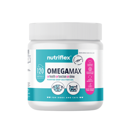 NutriFlex OmegaMax Omega-3 Fish Oil Softgels for Dogs & Cats