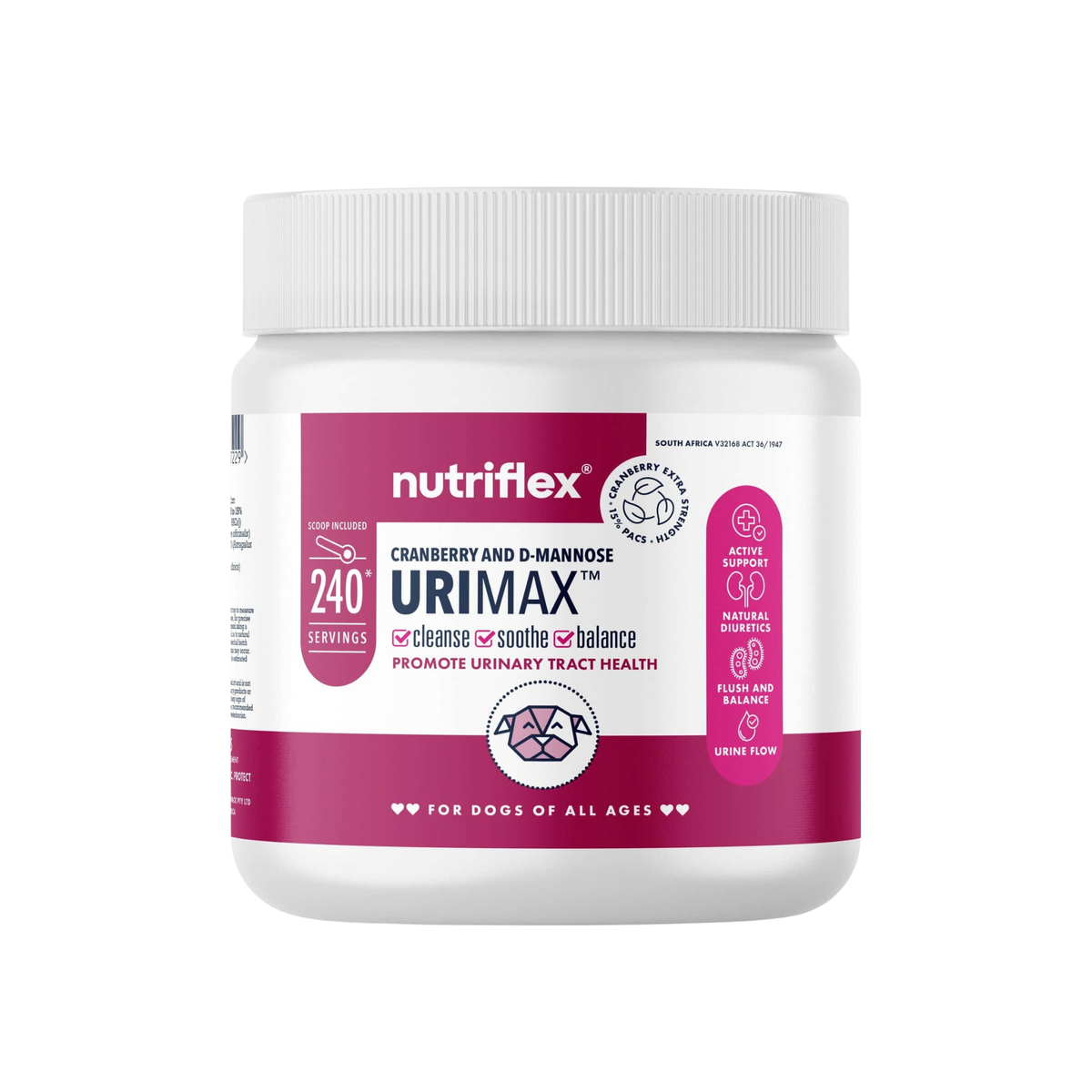 NutriFlex UriMax Urinary Support for Dogs, 240 g