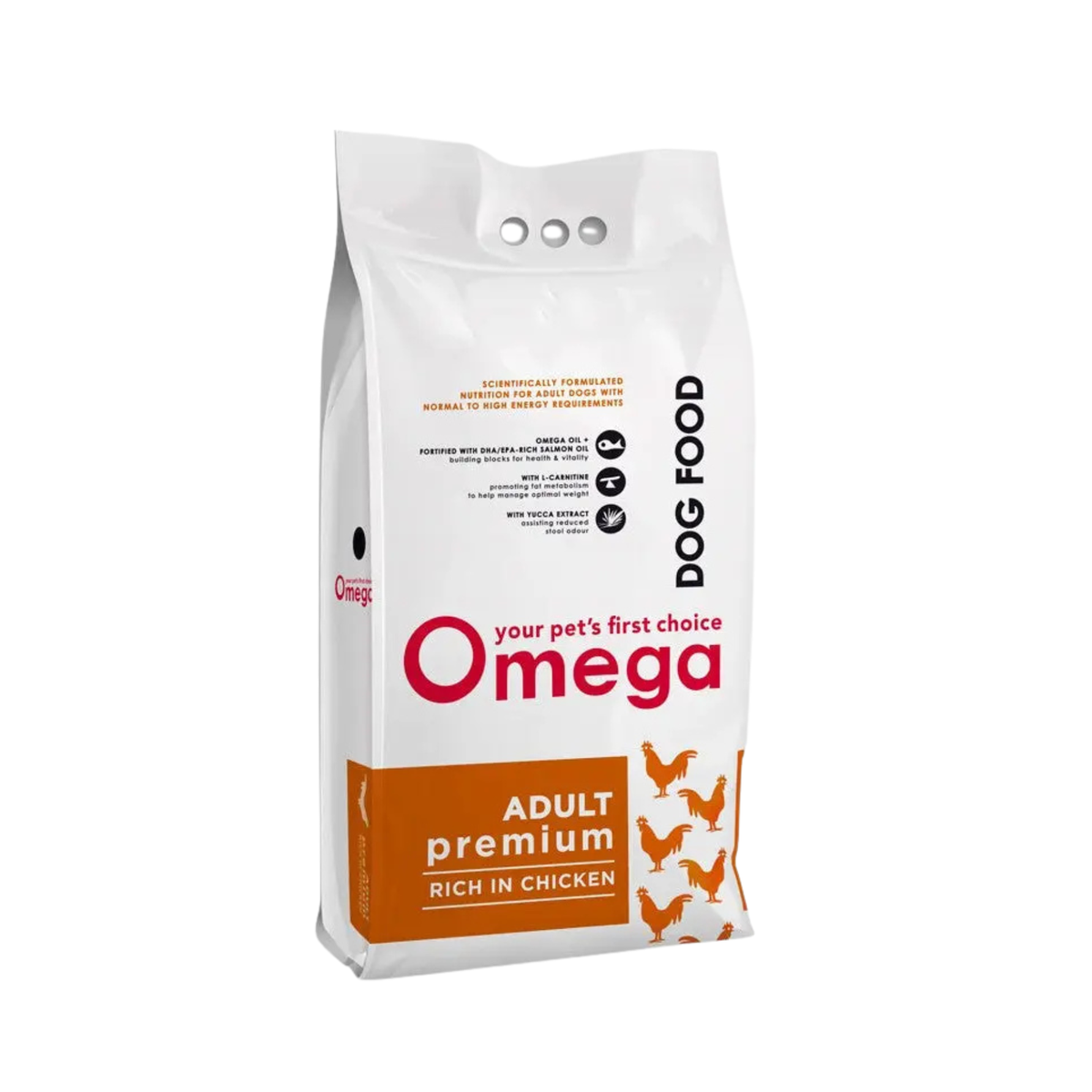 Omega Adult Premium Rich In Chicken Dry Dog Food