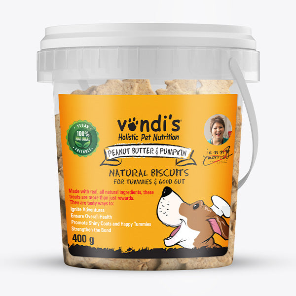 Peanut Butter & Pumpkin Dog Biscuits