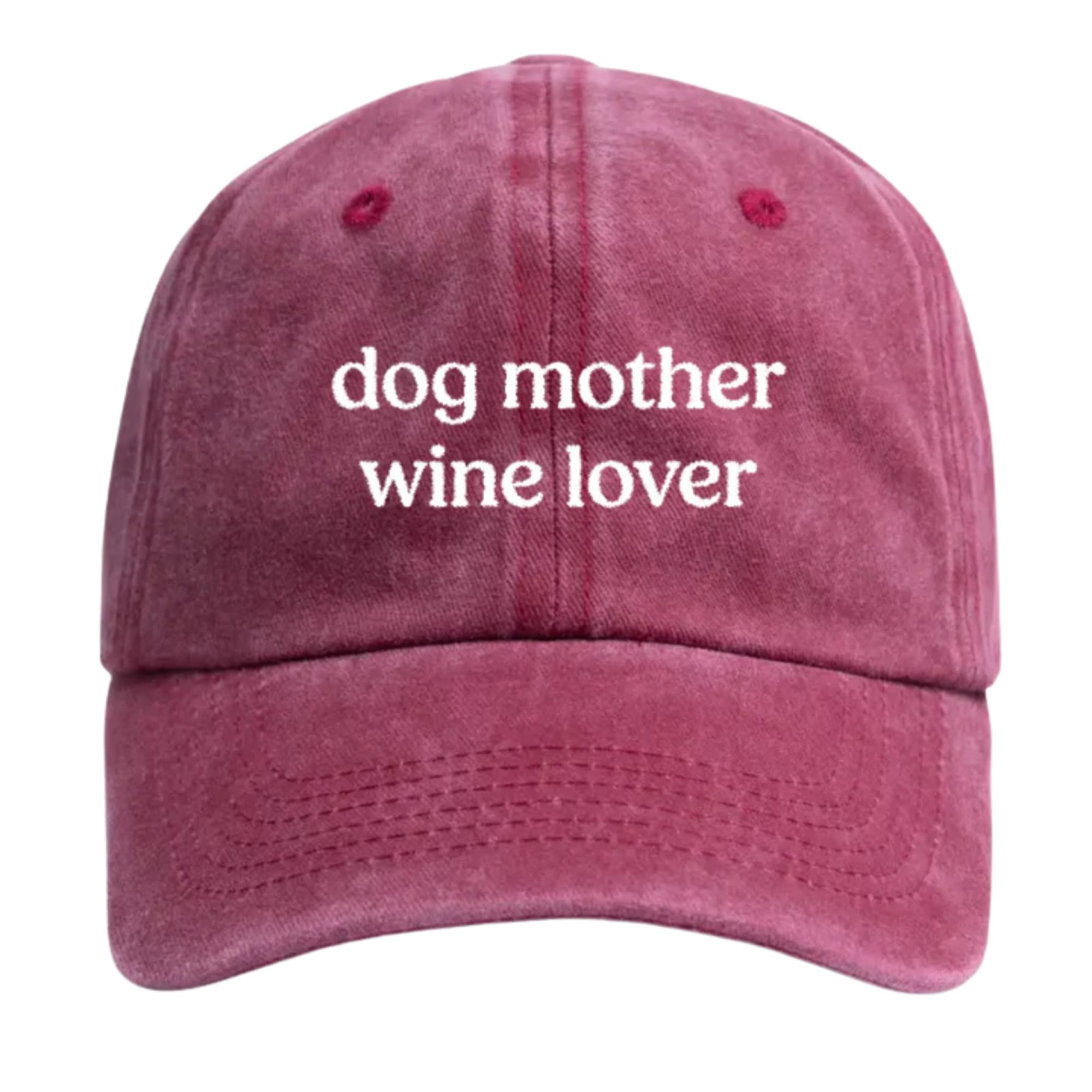 "Dog Mother Wine Lover" Cap