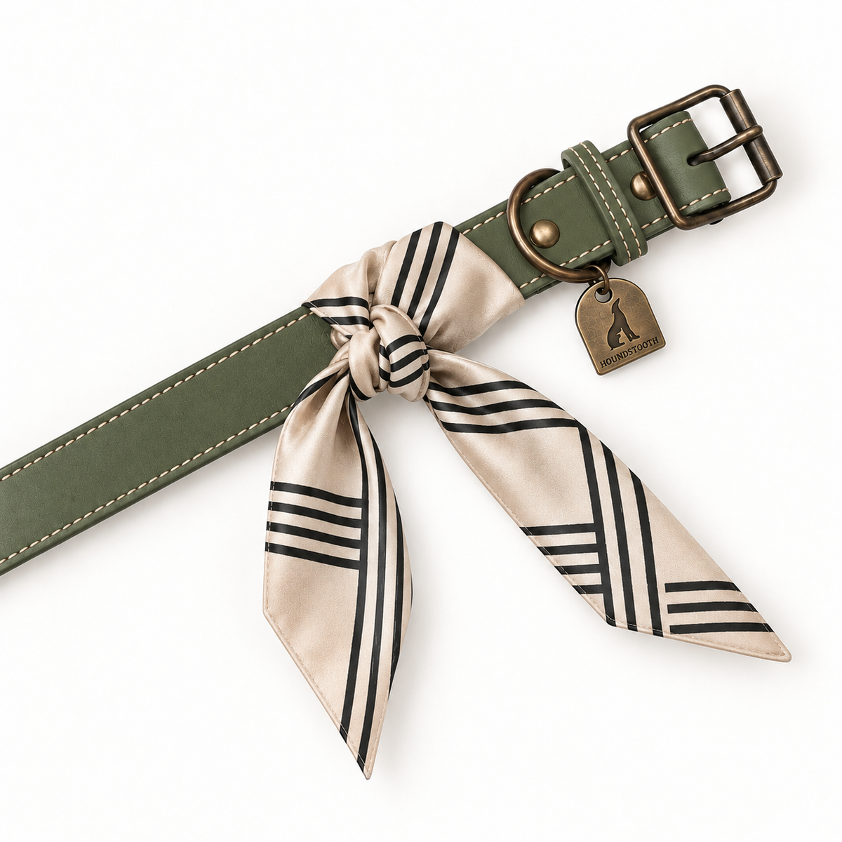 Twilly Cotton Scarf | Classic Black & White