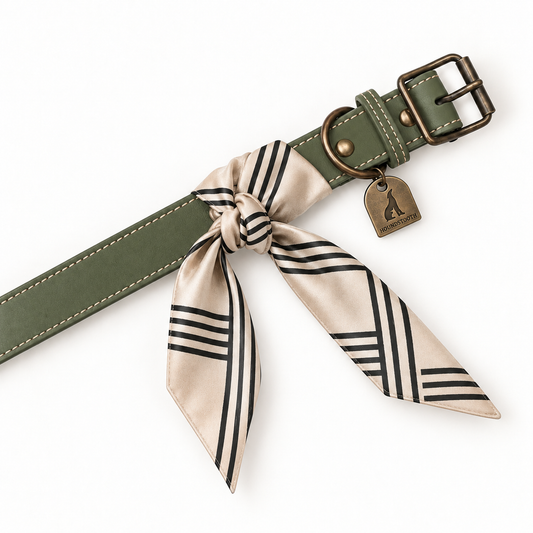 Twilly Cotton Scarf | Classic Black & White