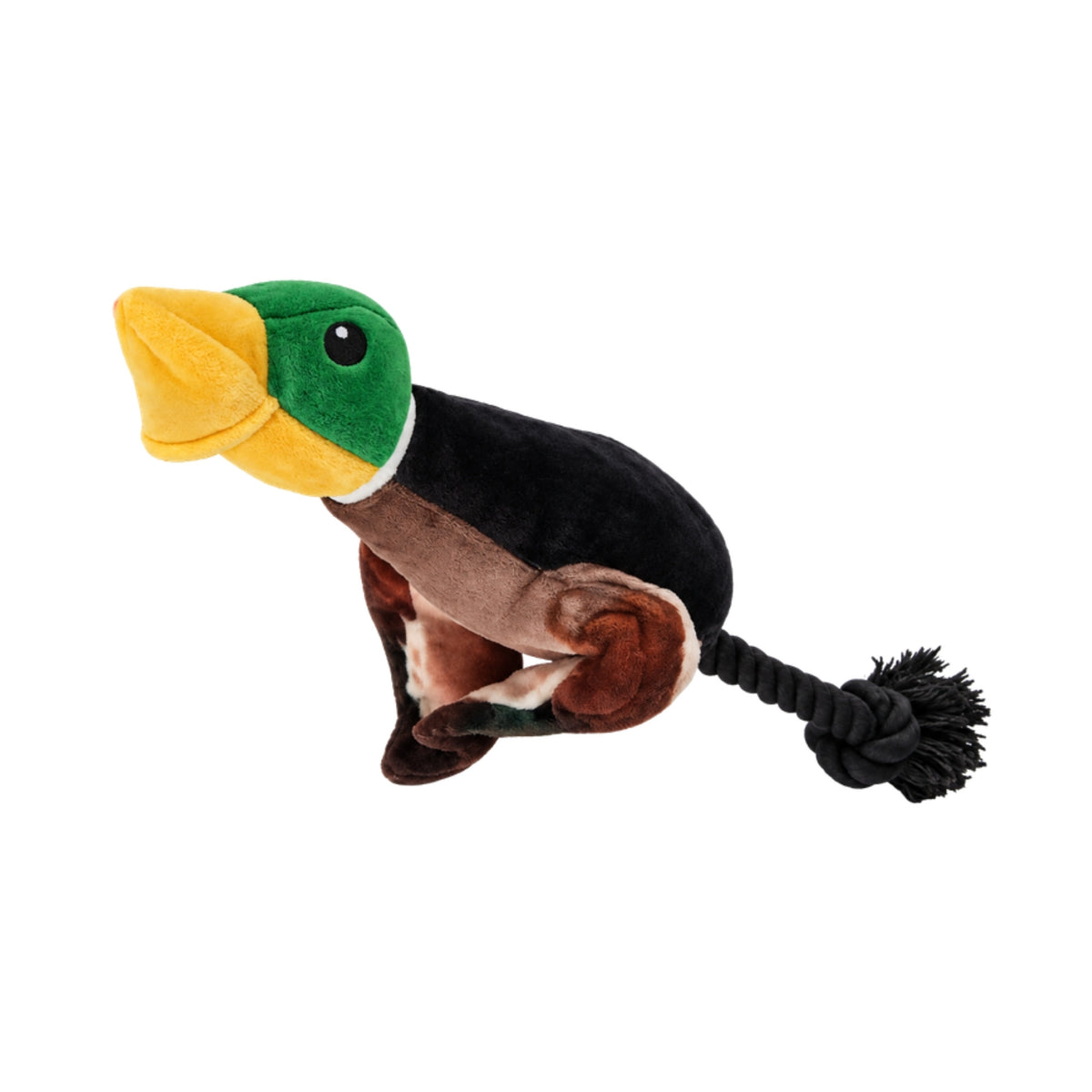Zugo Quackshot launchable duck plush dog toy with bungee rope